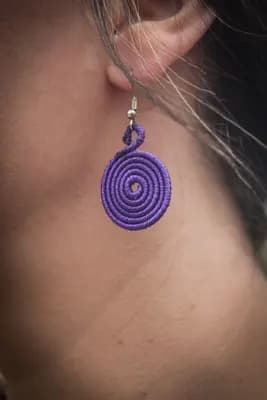 Spiral Disc Earrings — 1