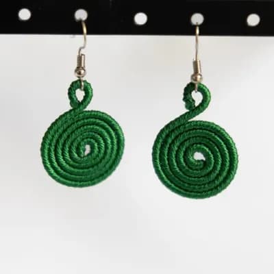 Spiral Disc Earrings — 3